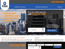Tablet Screenshot of cranepestcontrol.com